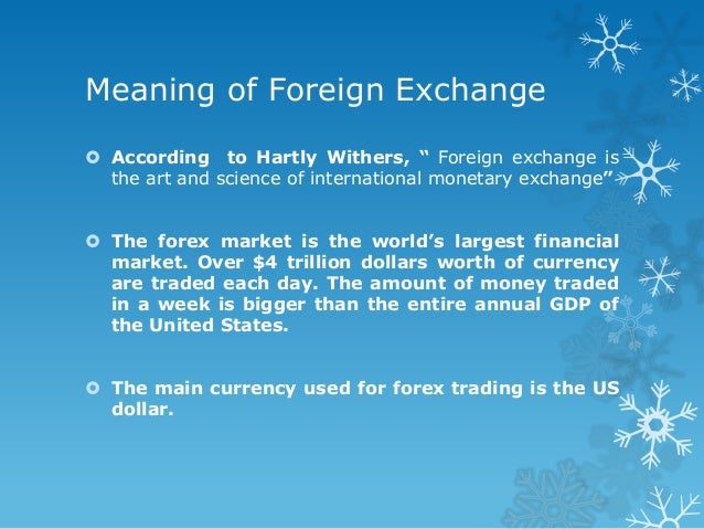 what does forex means